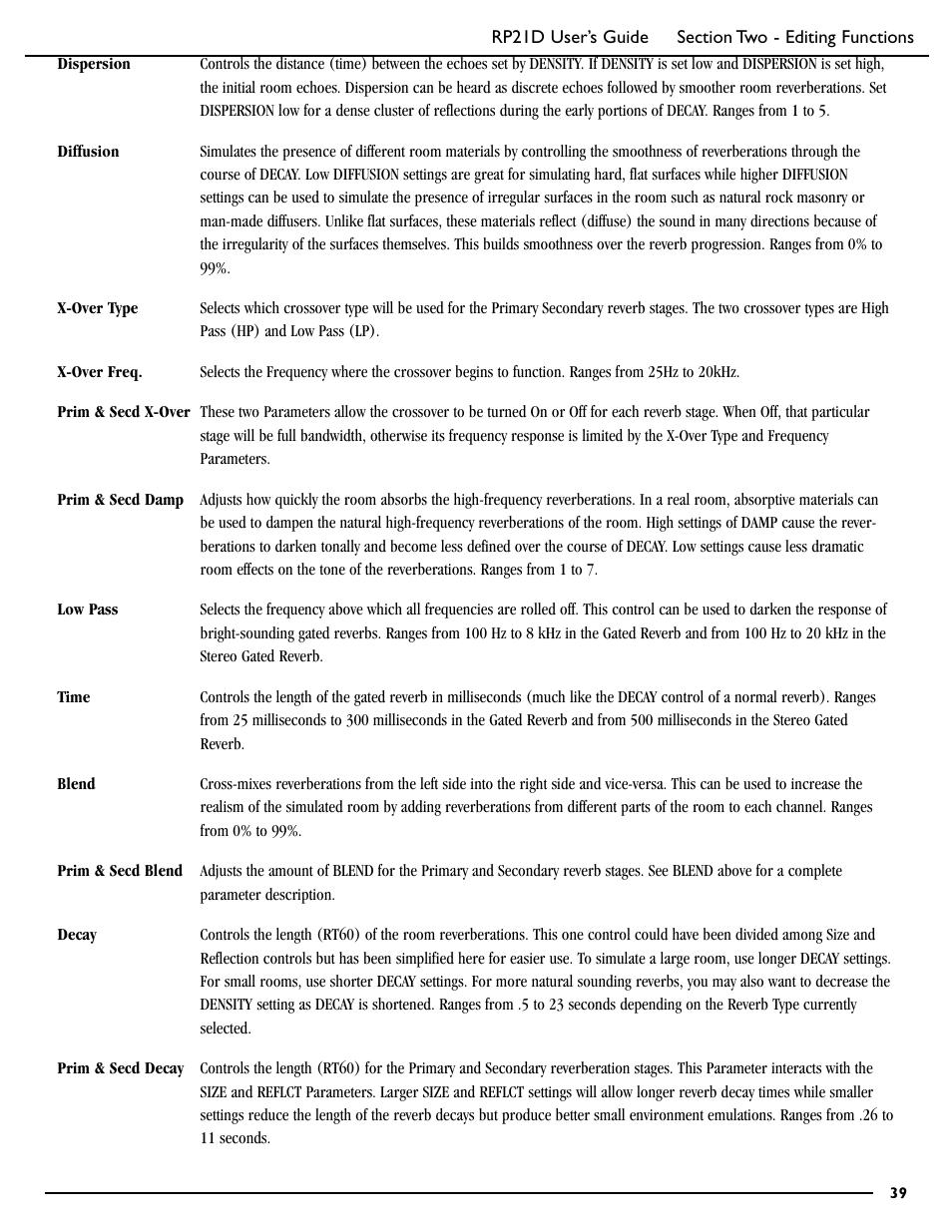 DigiTech RP21D User Manual | Page 44 / 69