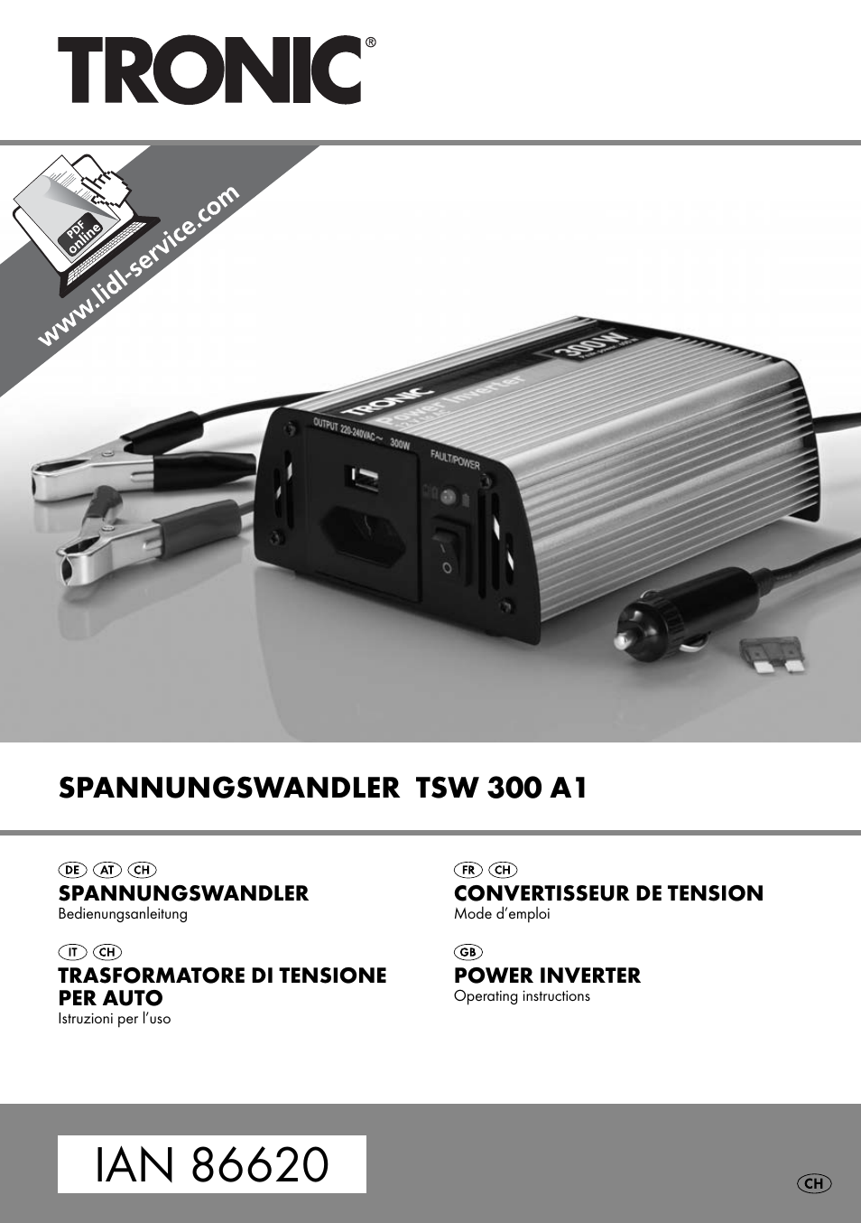 Tronic TSW 300 A1 User Manual | 43 pages