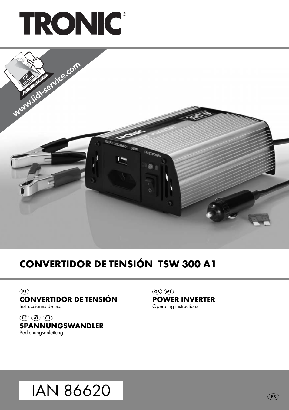 Tronic TSW 300 A1 User Manual | 33 pages