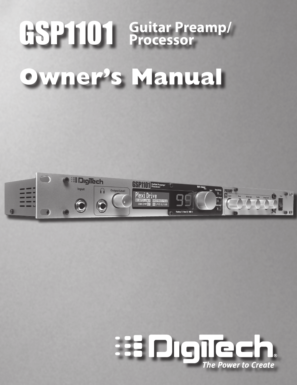 DigiTech GSP1101 User Manual | 64 pages