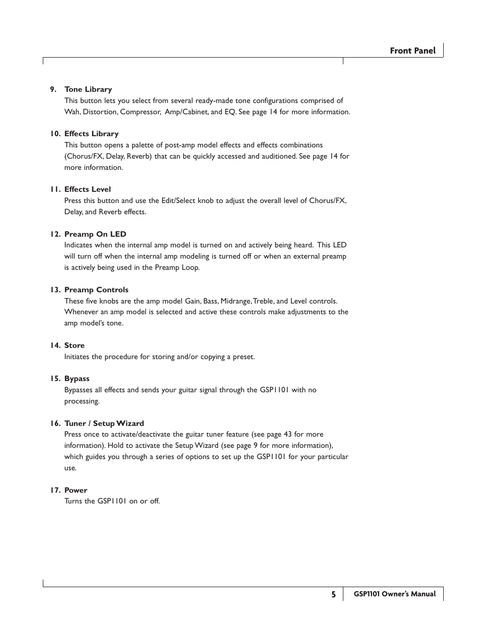 DigiTech GSP1101 User Manual | Page 11 / 64