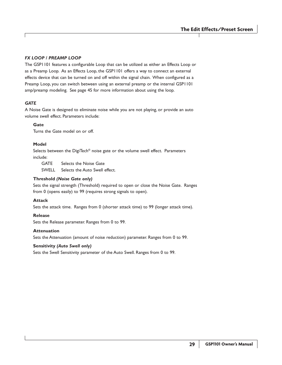 DigiTech GSP1101 User Manual | Page 35 / 64