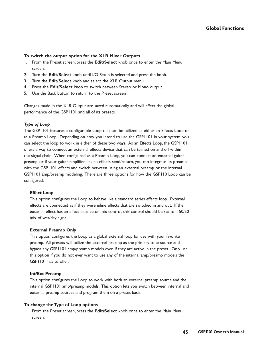 DigiTech GSP1101 User Manual | Page 51 / 64