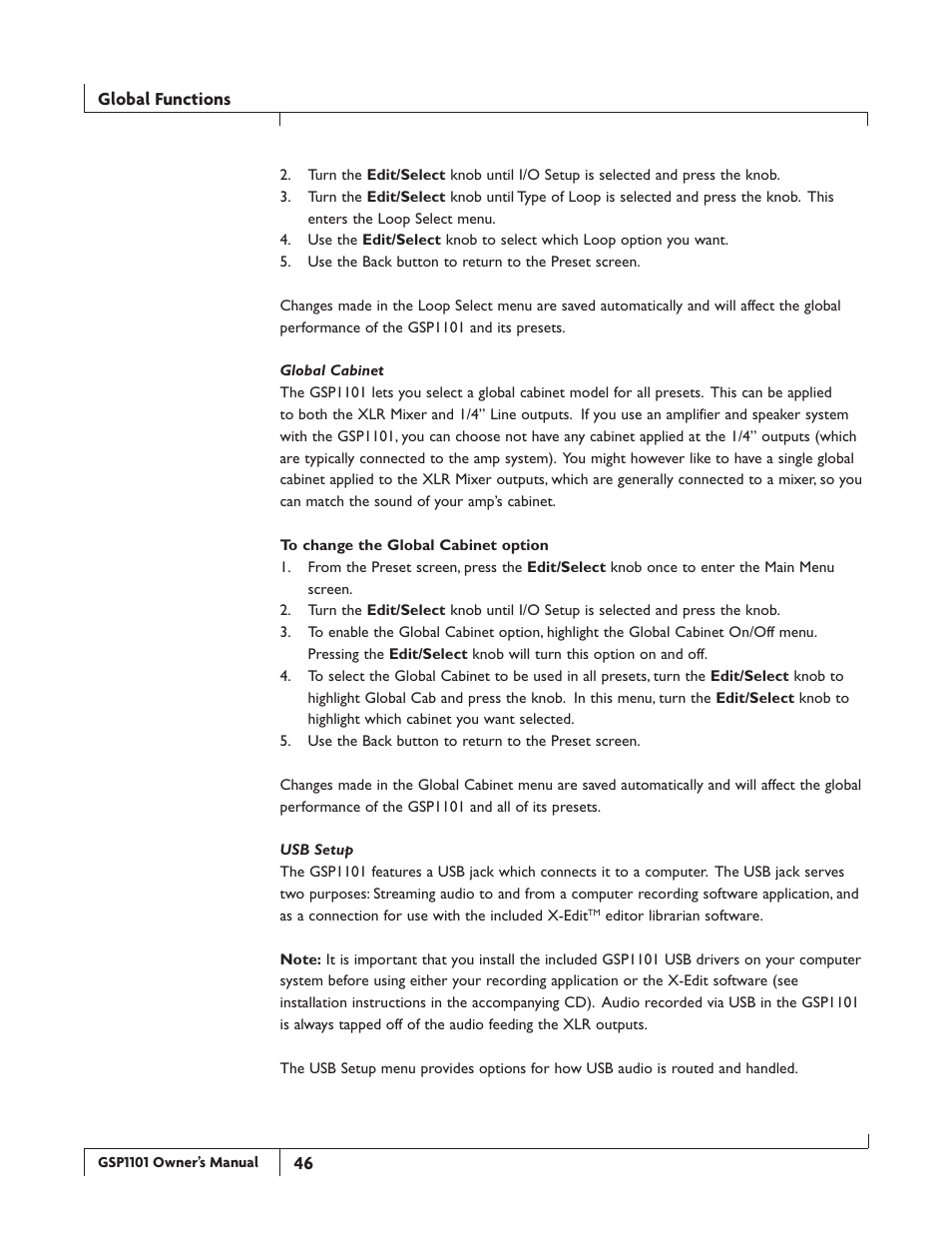 DigiTech GSP1101 User Manual | Page 52 / 64