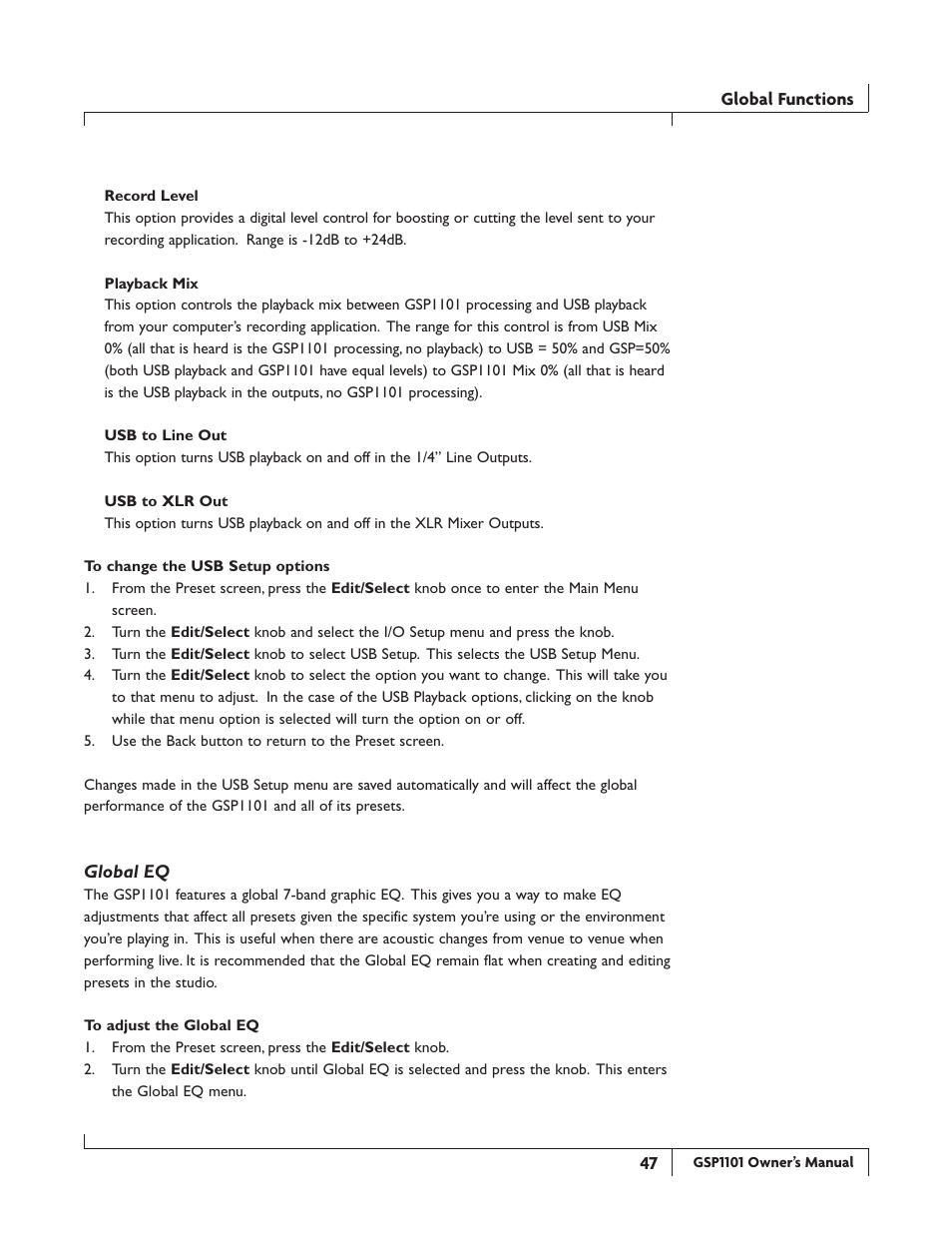DigiTech GSP1101 User Manual | Page 53 / 64