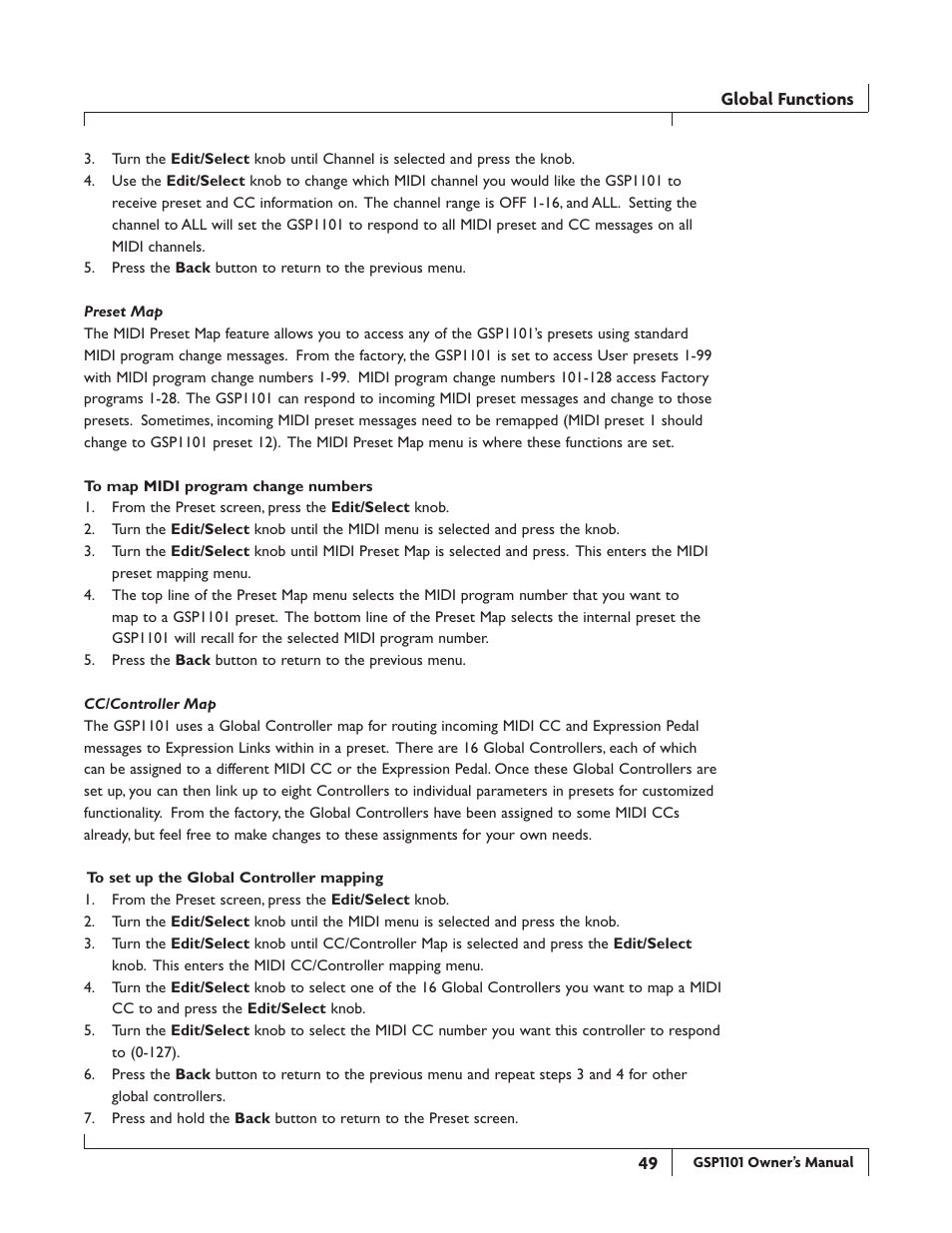 DigiTech GSP1101 User Manual | Page 55 / 64