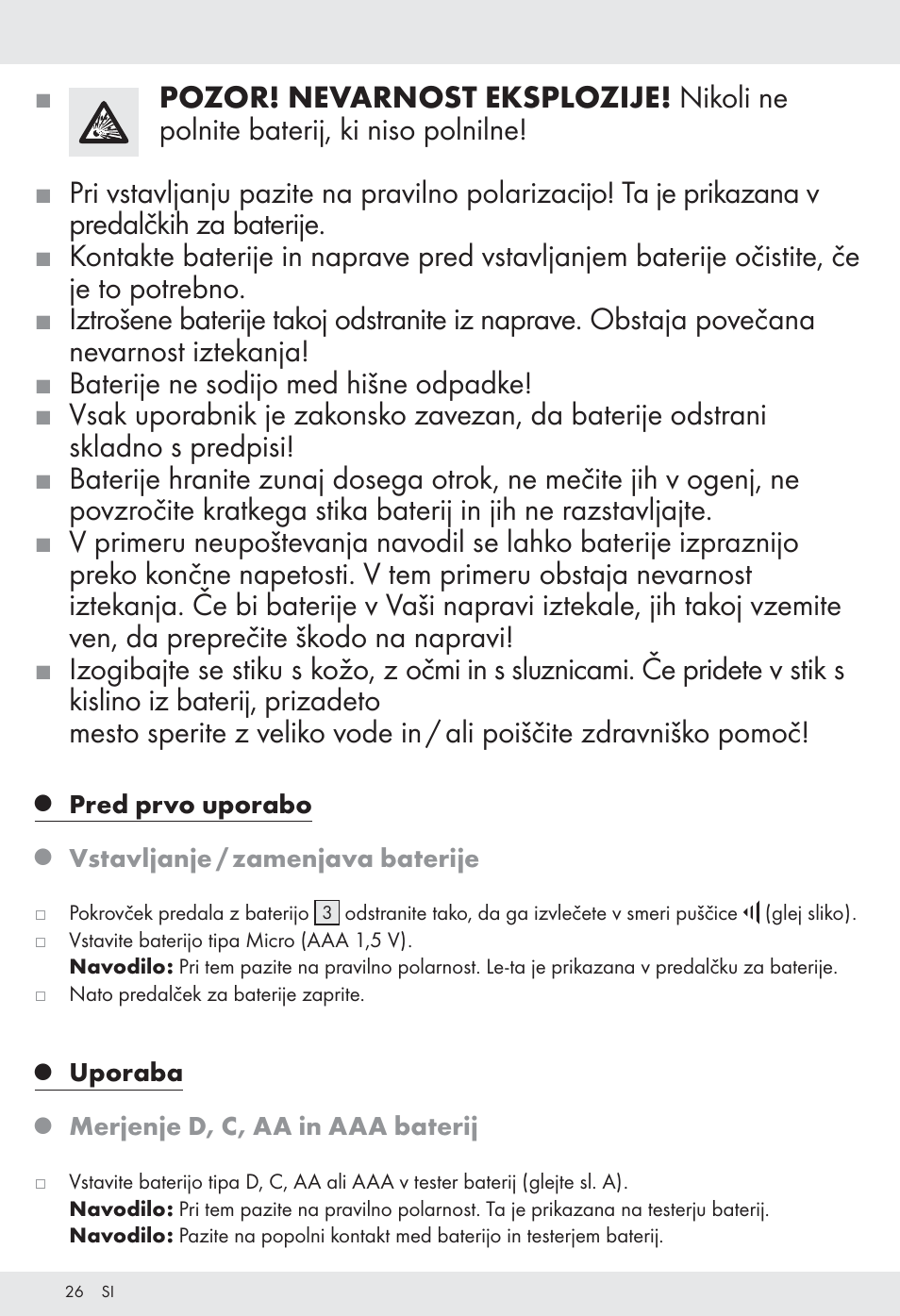 Tronic H12276 User Manual | Page 26 / 48