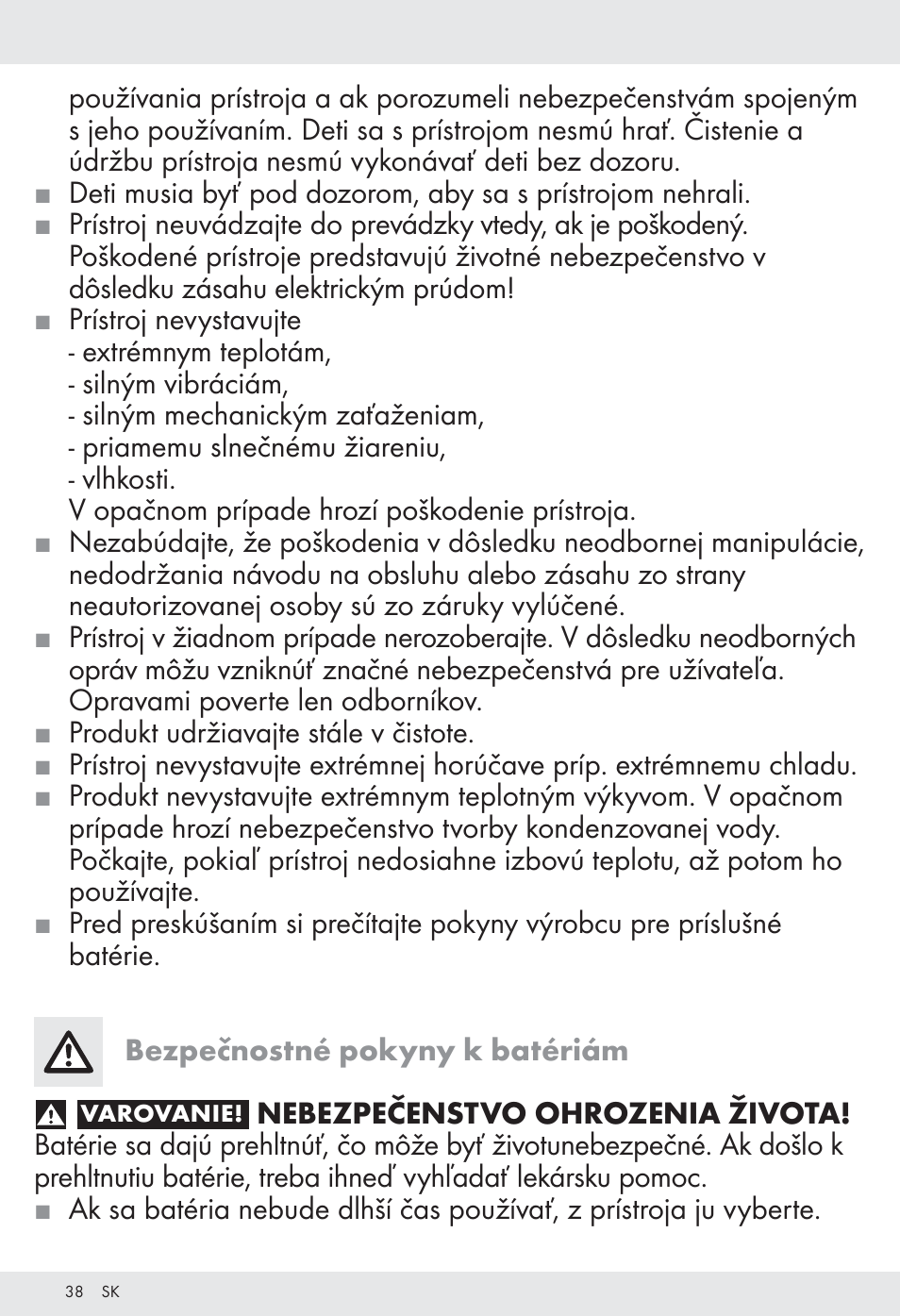 Tronic H12276 User Manual | Page 38 / 48