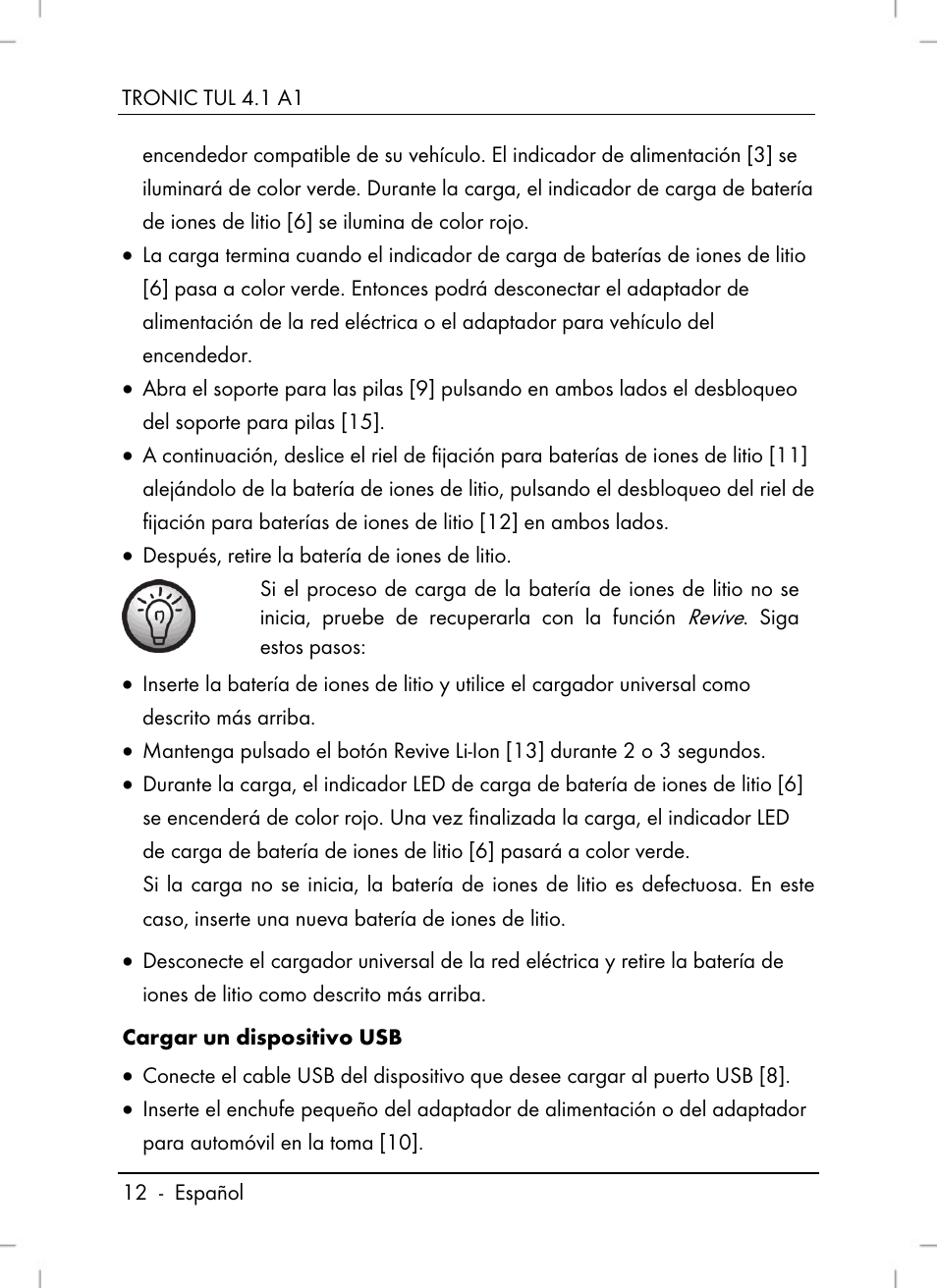 Tronic TUL 4.1 A1 User Manual | Page 14 / 80