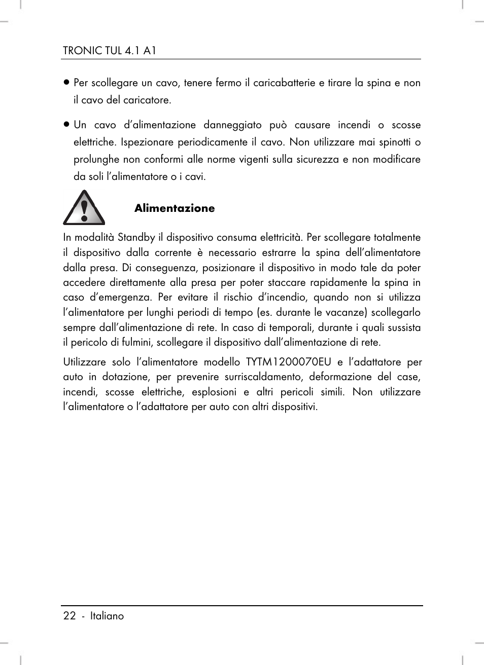 Tronic TUL 4.1 A1 User Manual | Page 24 / 80