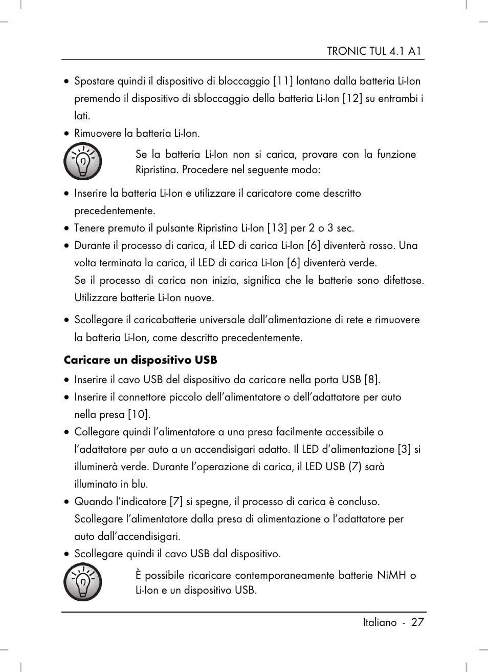 Tronic TUL 4.1 A1 User Manual | Page 29 / 80