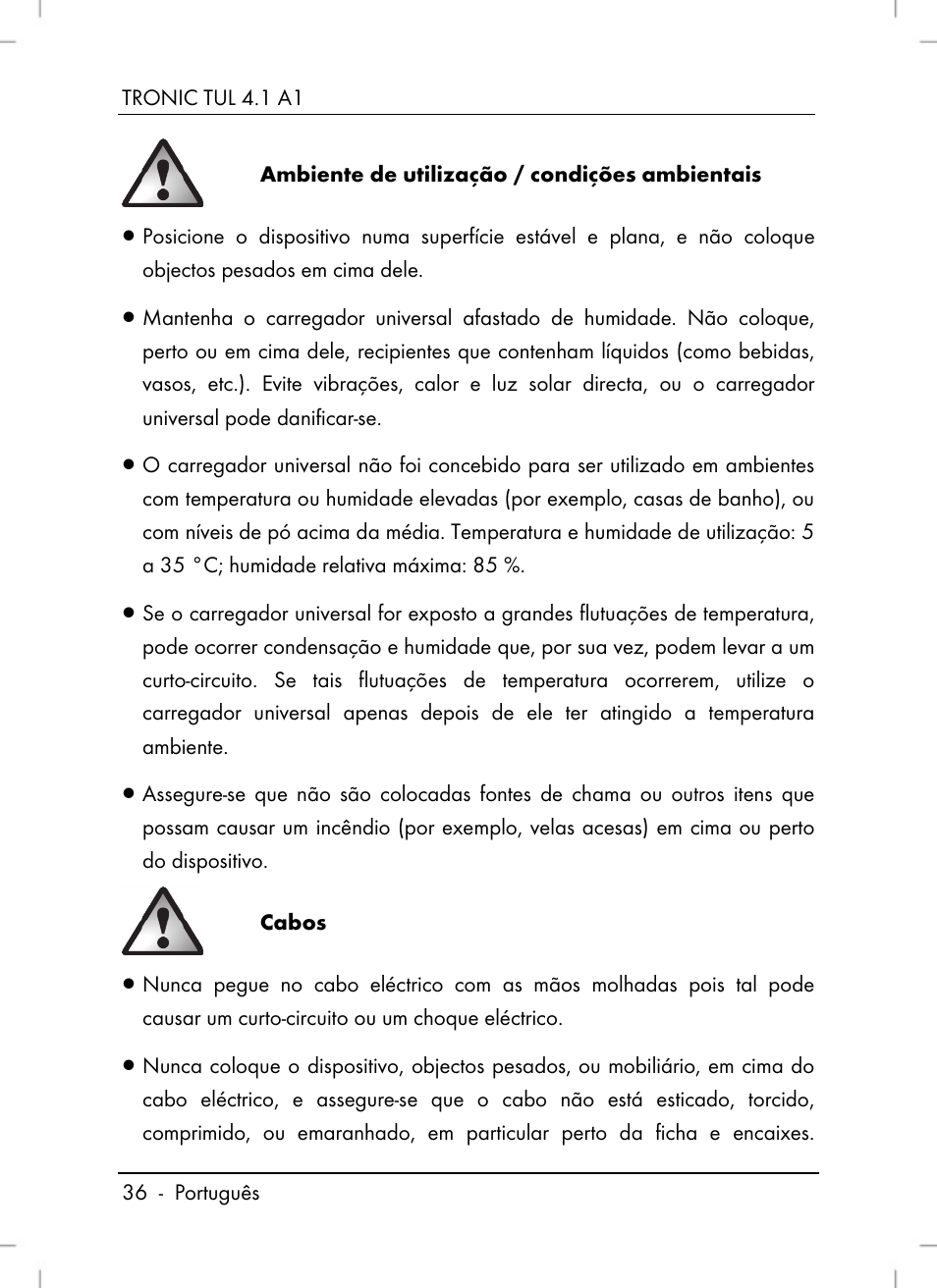 Tronic TUL 4.1 A1 User Manual | Page 38 / 80