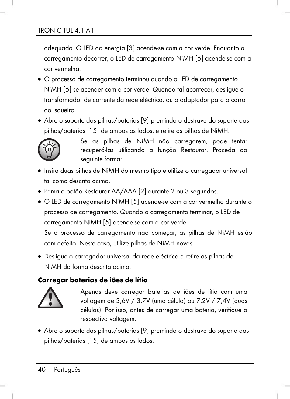 Tronic TUL 4.1 A1 User Manual | Page 42 / 80