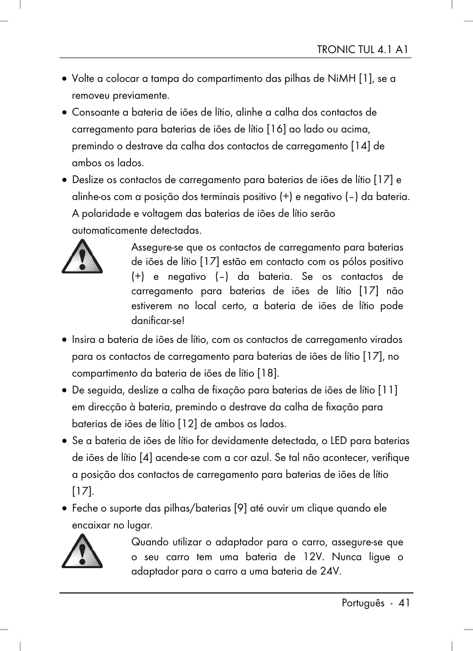 Tronic TUL 4.1 A1 User Manual | Page 43 / 80