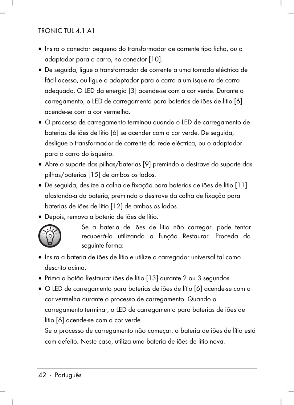 Tronic TUL 4.1 A1 User Manual | Page 44 / 80