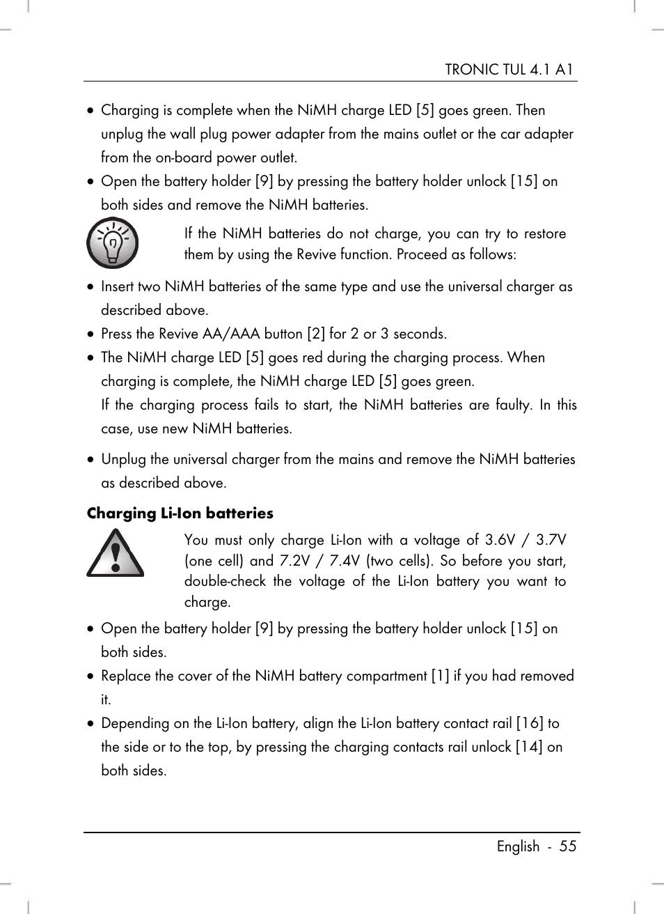 Tronic TUL 4.1 A1 User Manual | Page 57 / 80