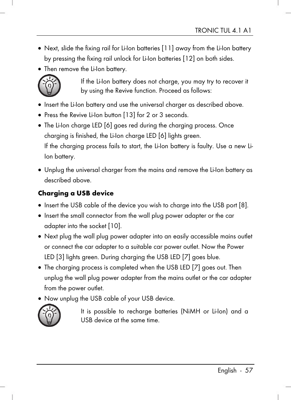 Tronic TUL 4.1 A1 User Manual | Page 59 / 80