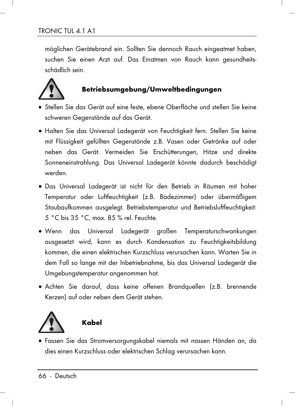 Tronic TUL 4.1 A1 User Manual | Page 68 / 80