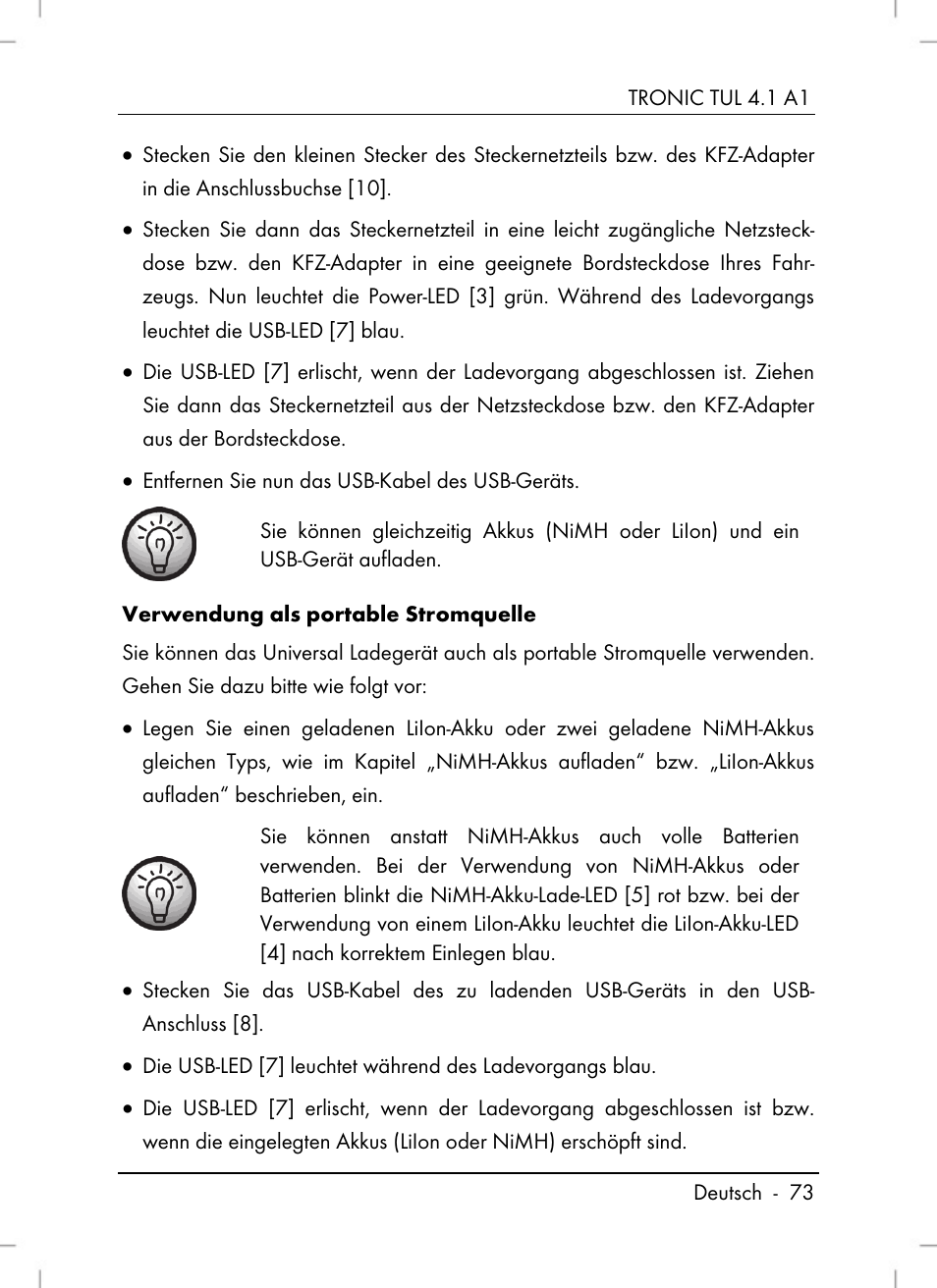 Tronic TUL 4.1 A1 User Manual | Page 75 / 80