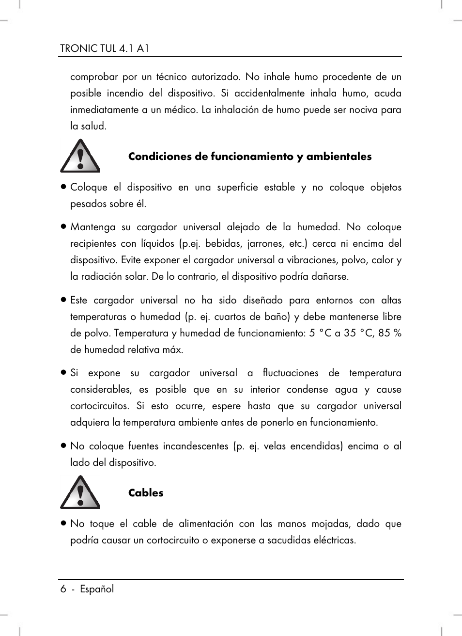Tronic TUL 4.1 A1 User Manual | Page 8 / 80
