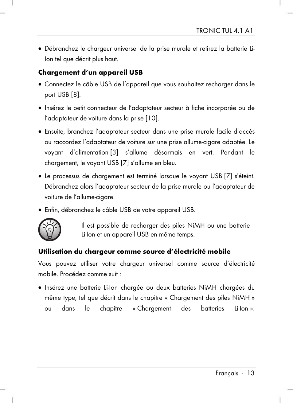 Tronic TUL 4.1 A1 User Manual | Page 15 / 66