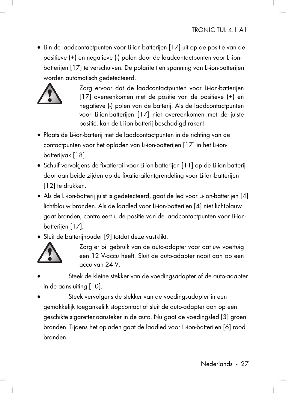 Tronic TUL 4.1 A1 User Manual | Page 29 / 66