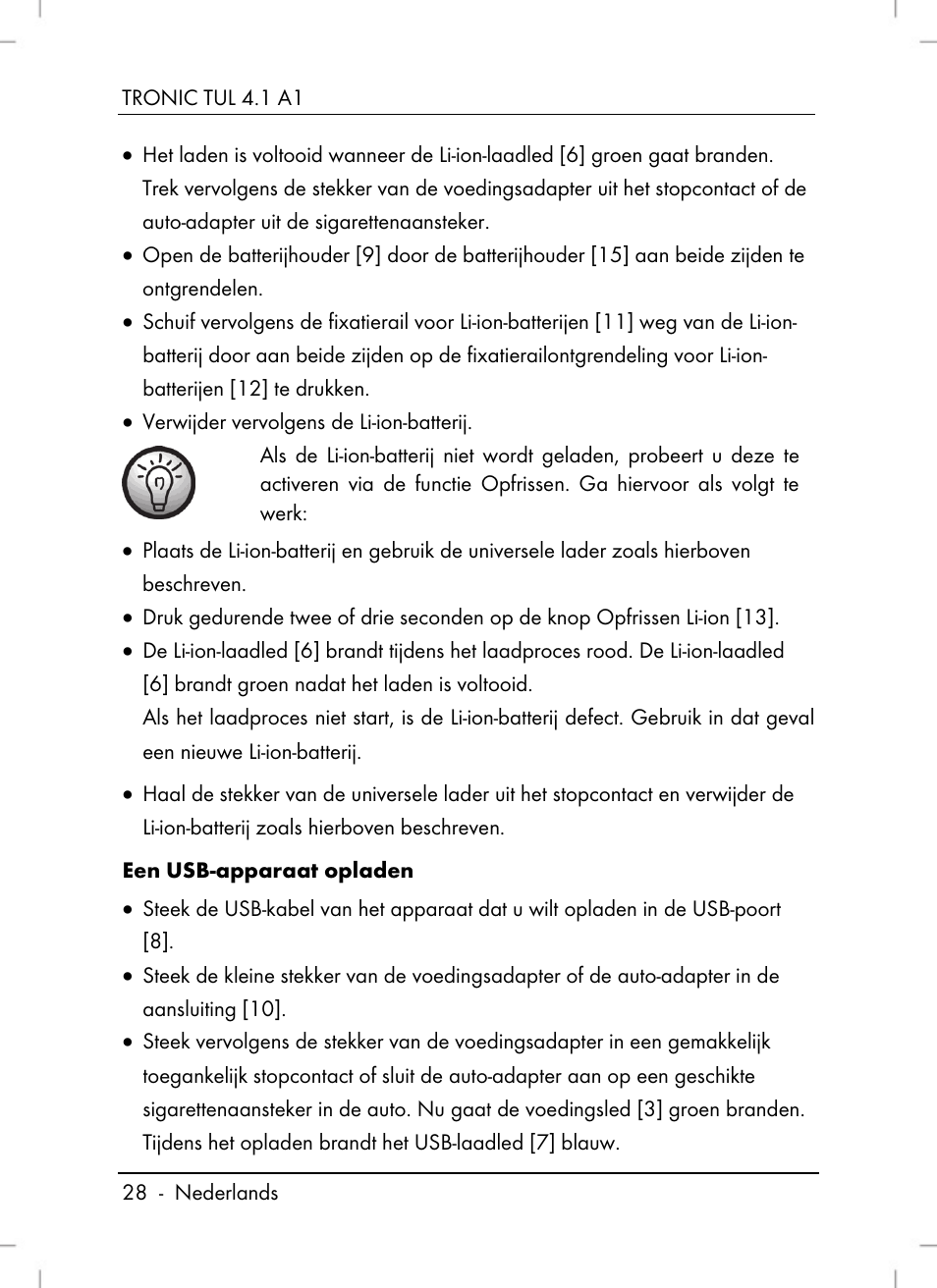 Tronic TUL 4.1 A1 User Manual | Page 30 / 66