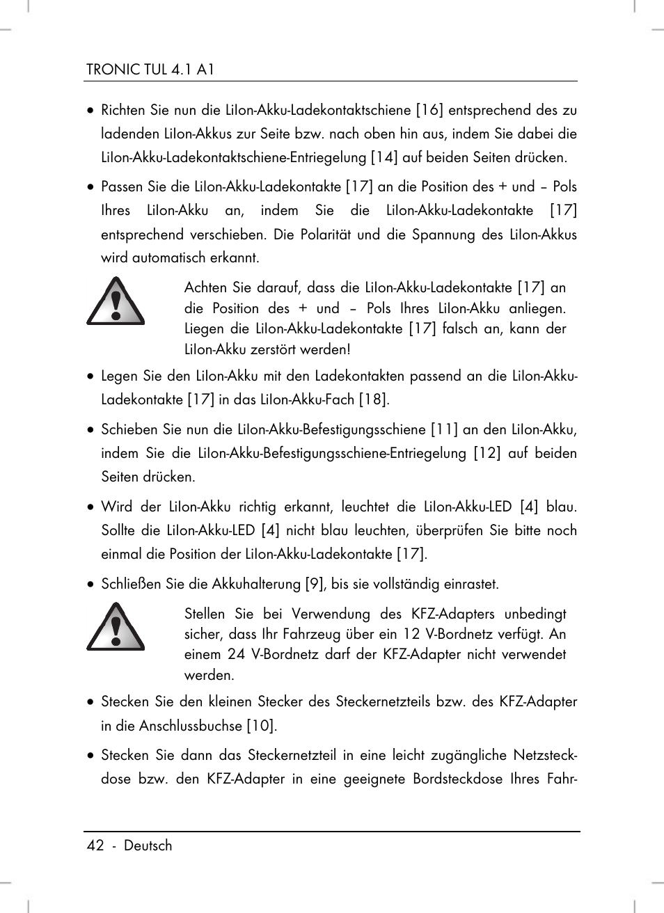 Tronic TUL 4.1 A1 User Manual | Page 44 / 66