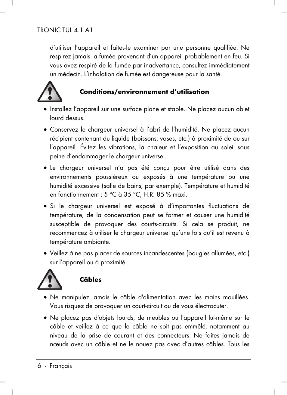 Tronic TUL 4.1 A1 User Manual | Page 8 / 66