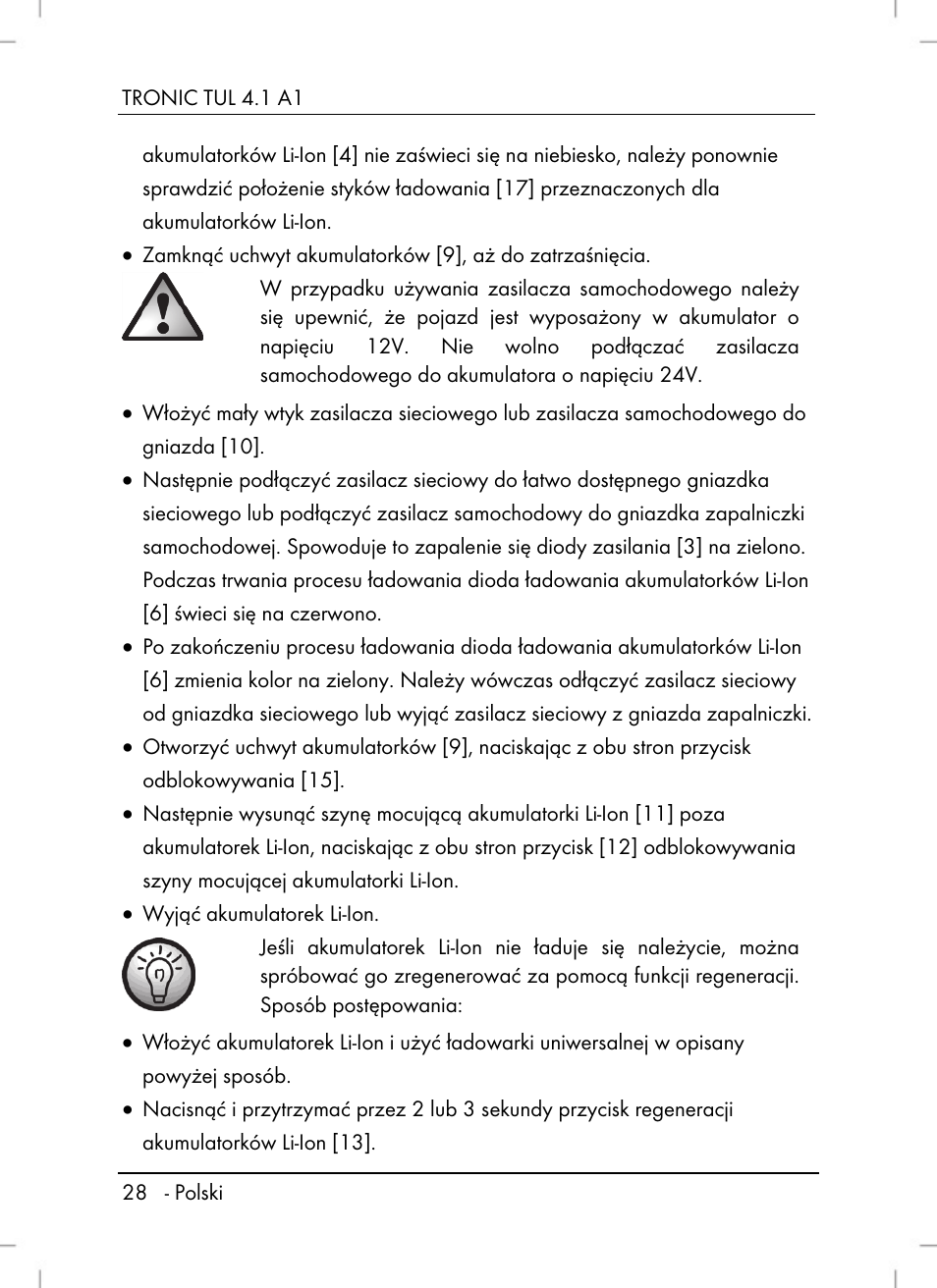 Tronic TUL 4.1 A1 User Manual | Page 30 / 80