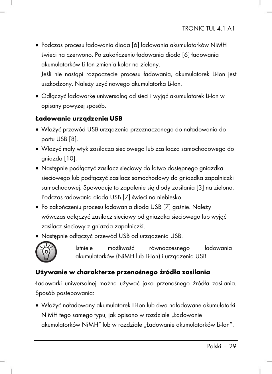 Tronic TUL 4.1 A1 User Manual | Page 31 / 80