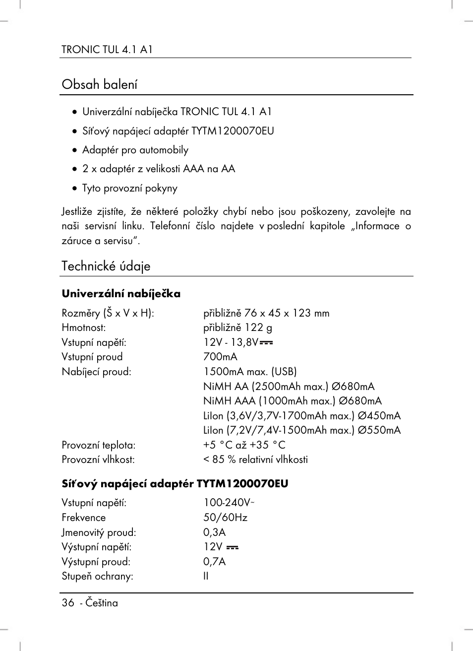 Tronic TUL 4.1 A1 User Manual | Page 38 / 80