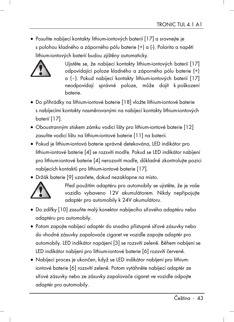 Tronic TUL 4.1 A1 User Manual | Page 45 / 80