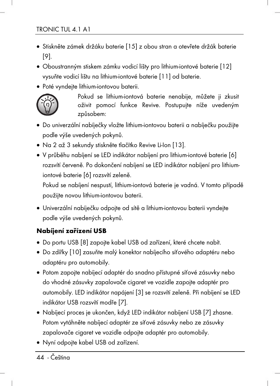 Tronic TUL 4.1 A1 User Manual | Page 46 / 80