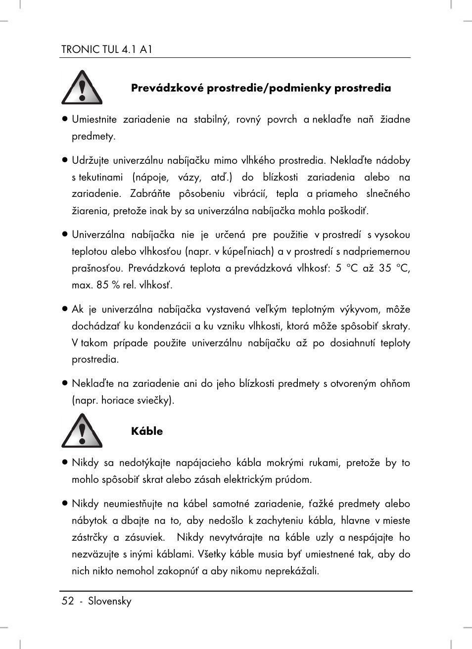 Tronic TUL 4.1 A1 User Manual | Page 54 / 80