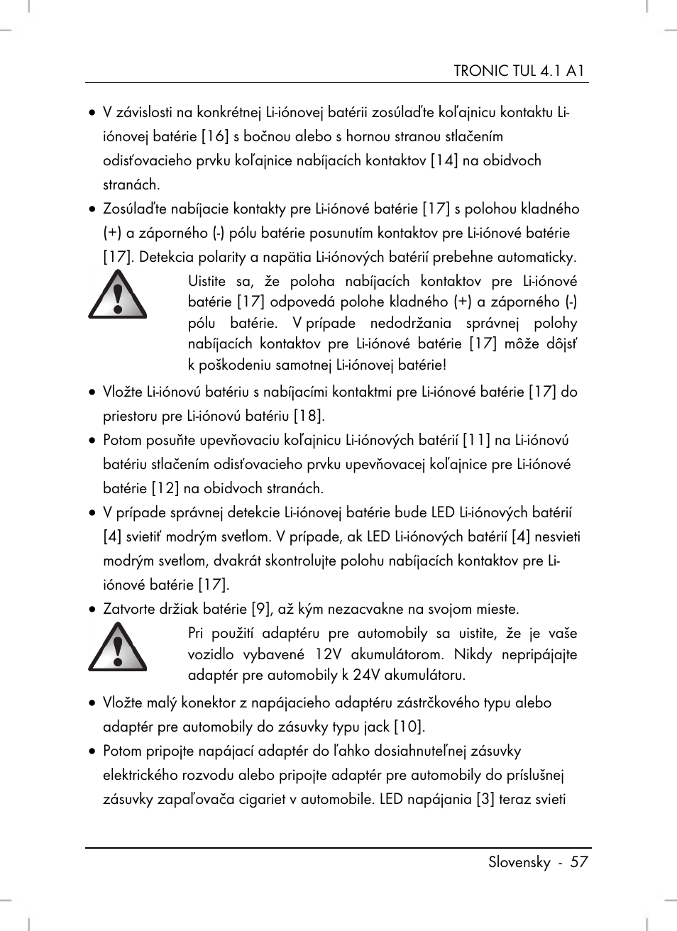 Tronic TUL 4.1 A1 User Manual | Page 59 / 80