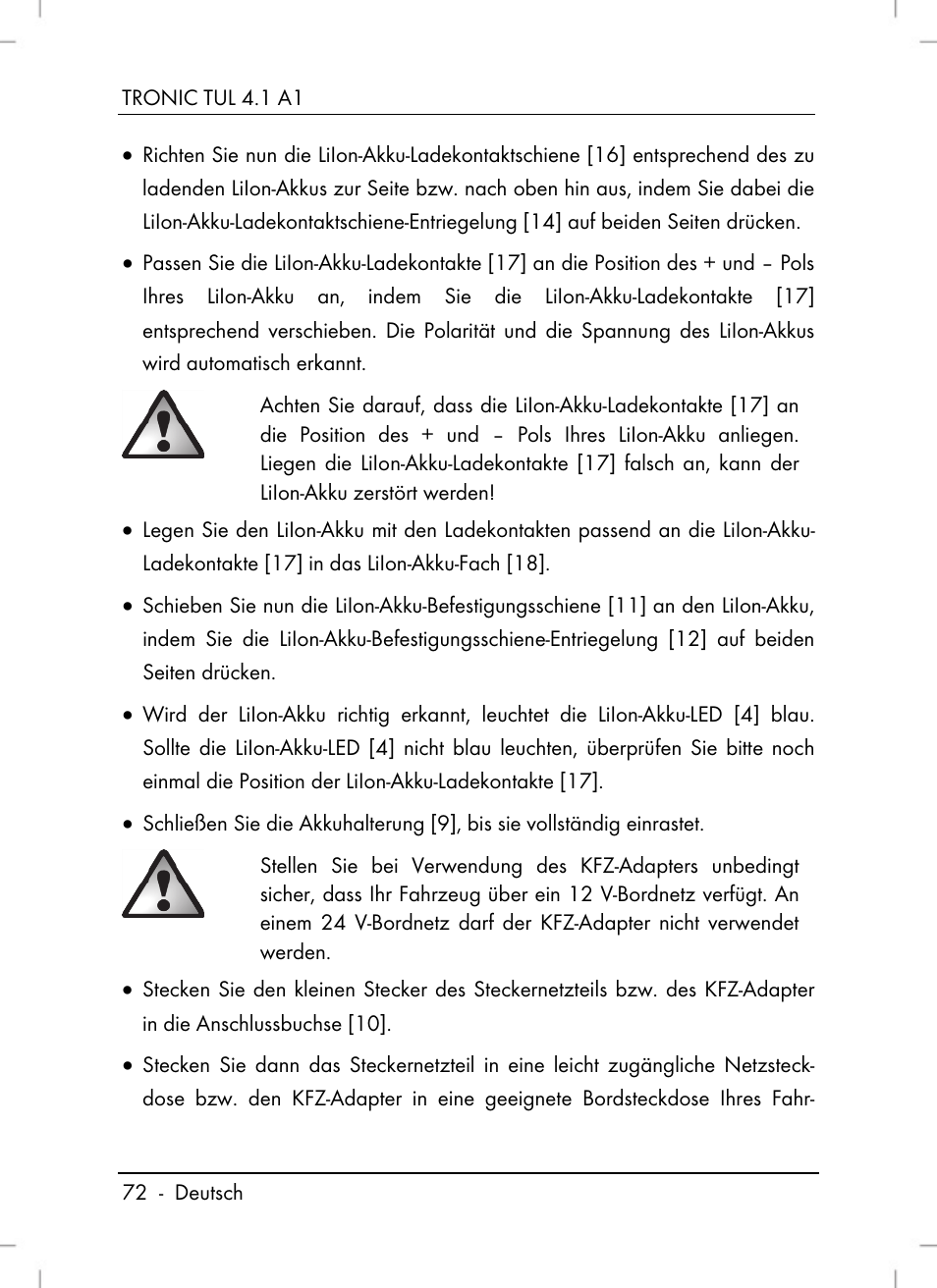 Tronic TUL 4.1 A1 User Manual | Page 74 / 80