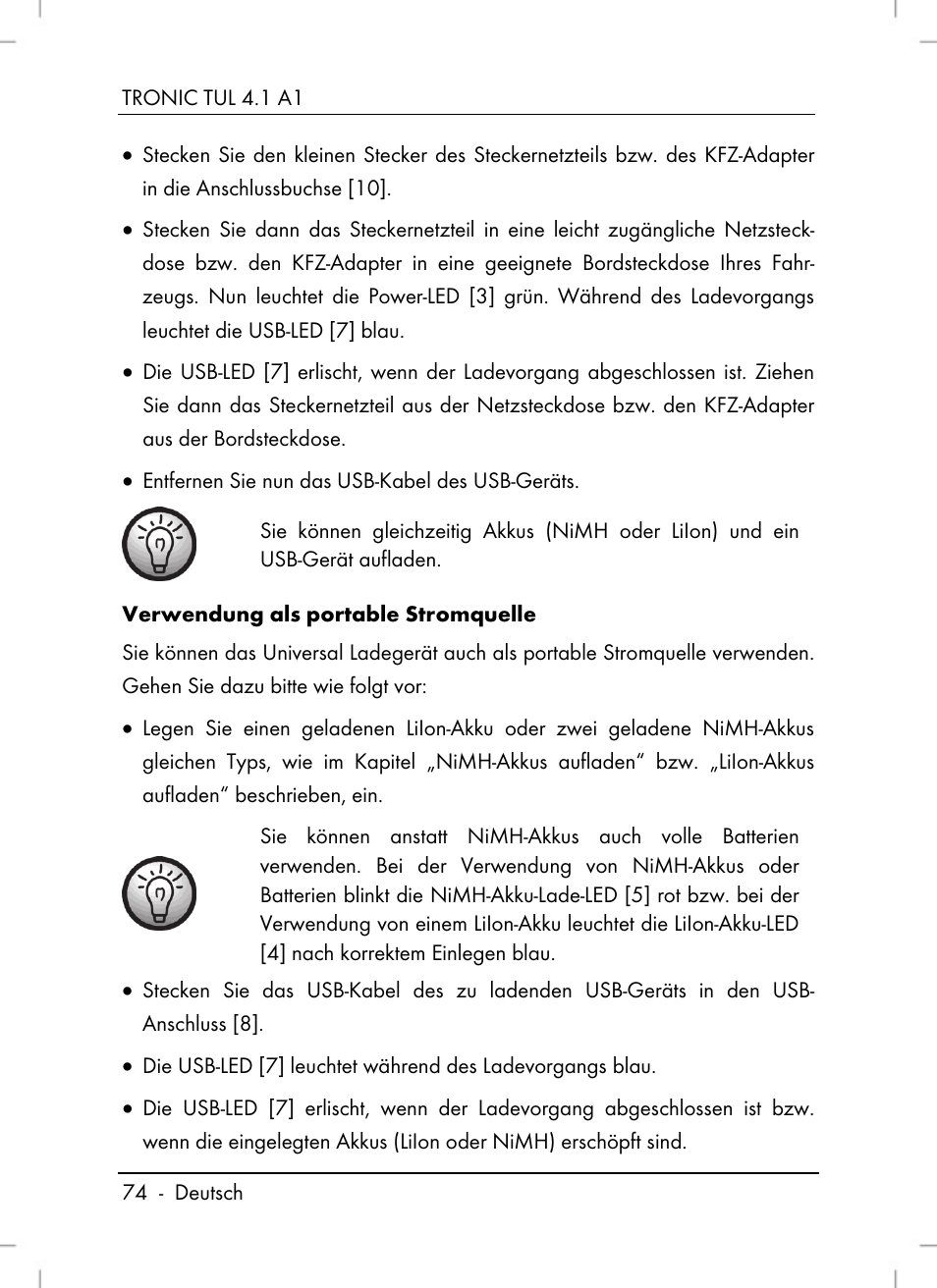 Tronic TUL 4.1 A1 User Manual | Page 76 / 80