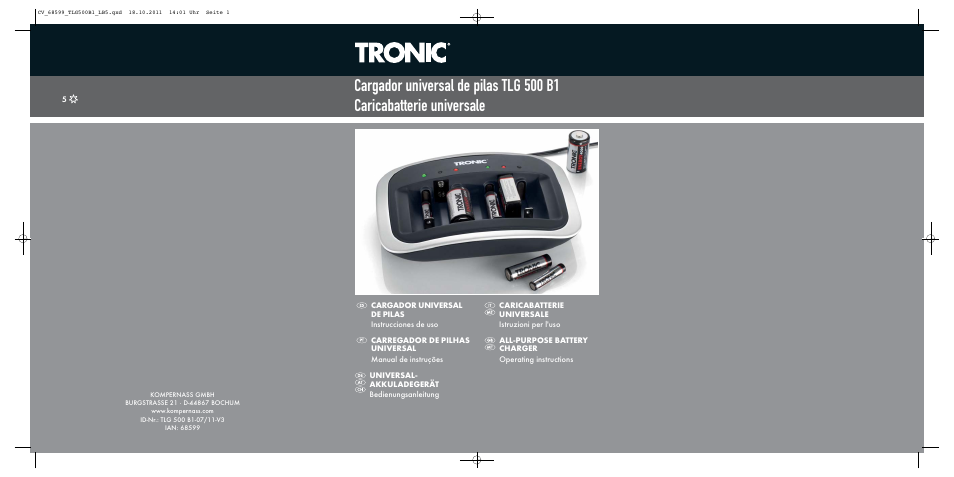 Tronic TLG 500 B1 User Manual | 42 pages