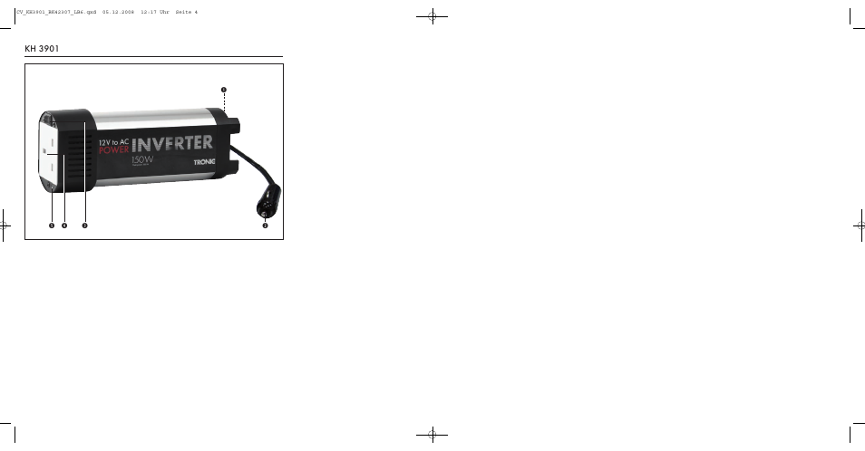 Kh 3901 | Tronic KH 3901 User Manual | Page 2 / 10