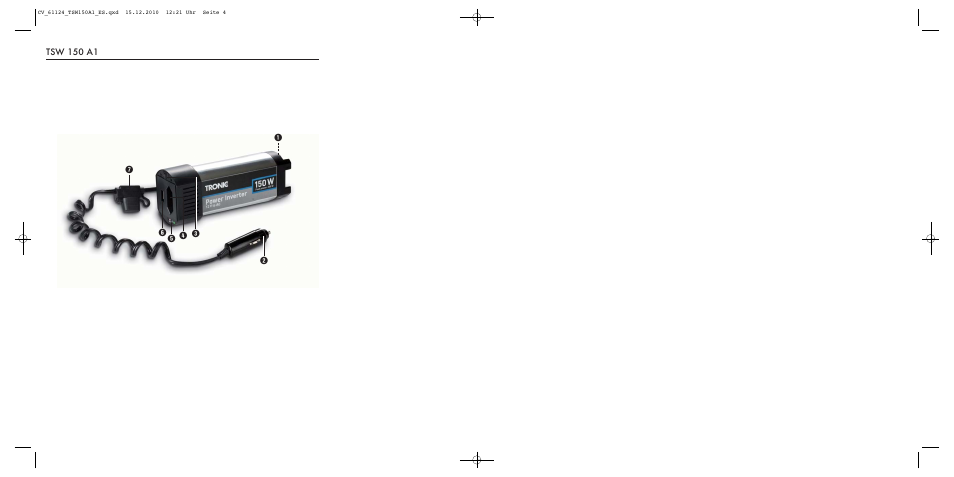 Tsw 150 a1 | Tronic TSW 150 A1 User Manual | Page 2 / 42