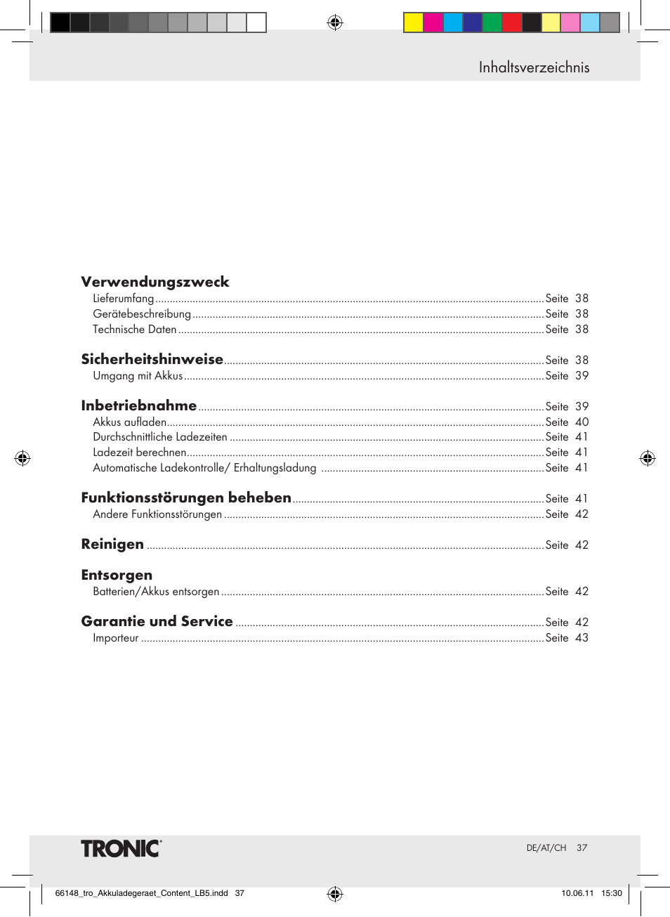 Tronic TLG 1000 B3 User Manual | Page 33 / 39