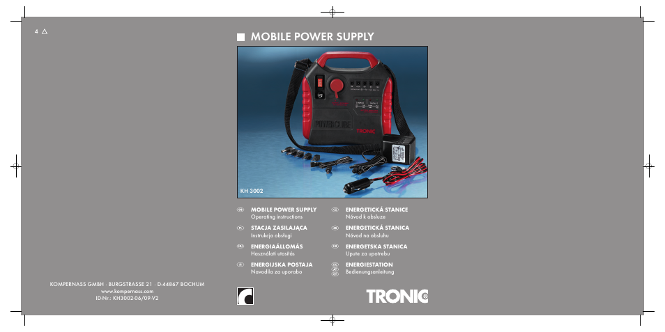 Tronic KH 3002 User Manual | 98 pages