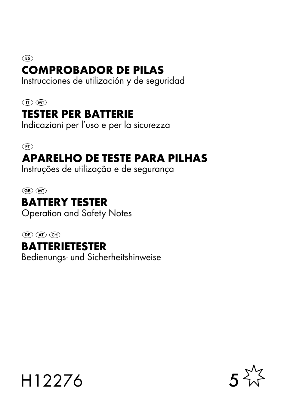 Tronic H12276 User Manual | 35 pages