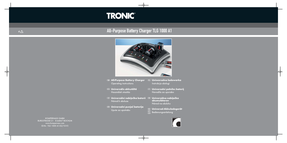 Tronic TLG 1000 A1 User Manual | 66 pages