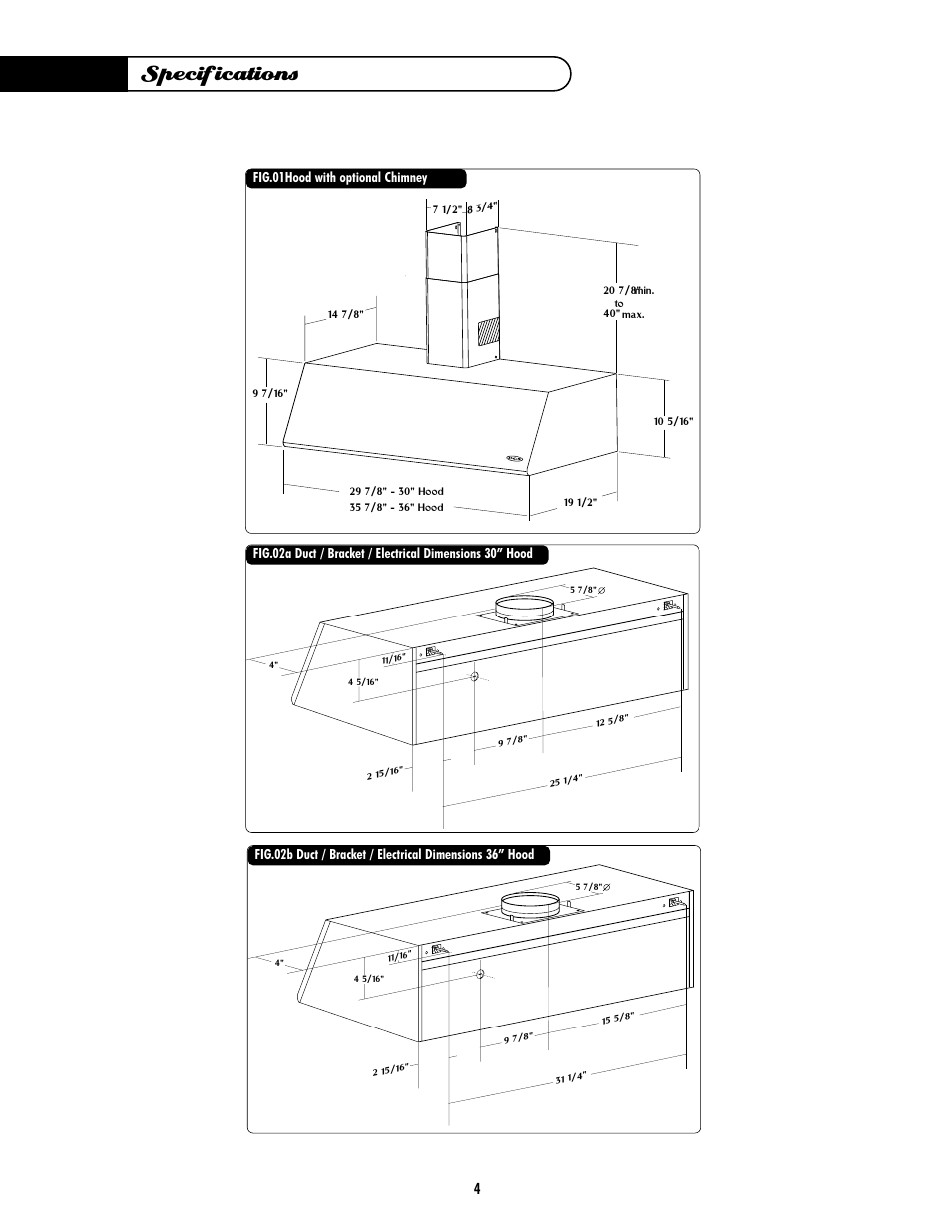 Specifications | DCS EH-30SS User Manual | Page 5 / 18