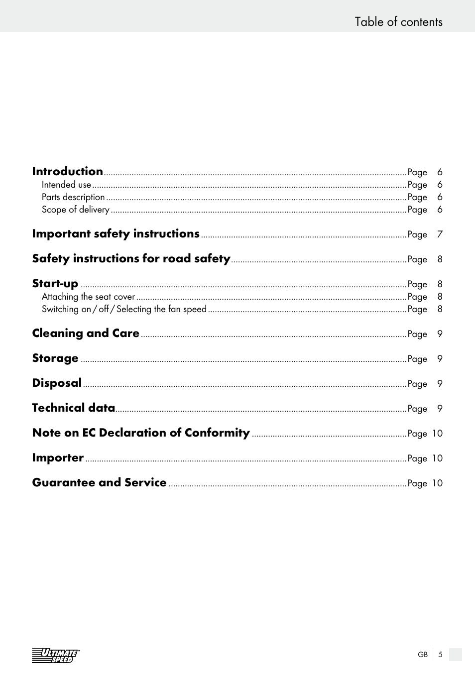 Ultimate Speed USB 12 A1 User Manual | Page 5 / 30