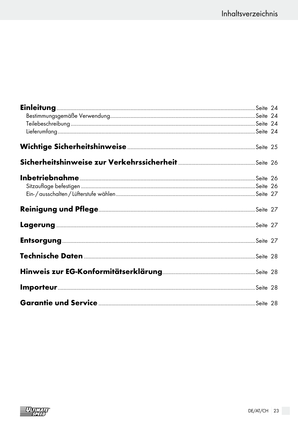Ultimate Speed USB 12 A1 User Manual | Page 23 / 30