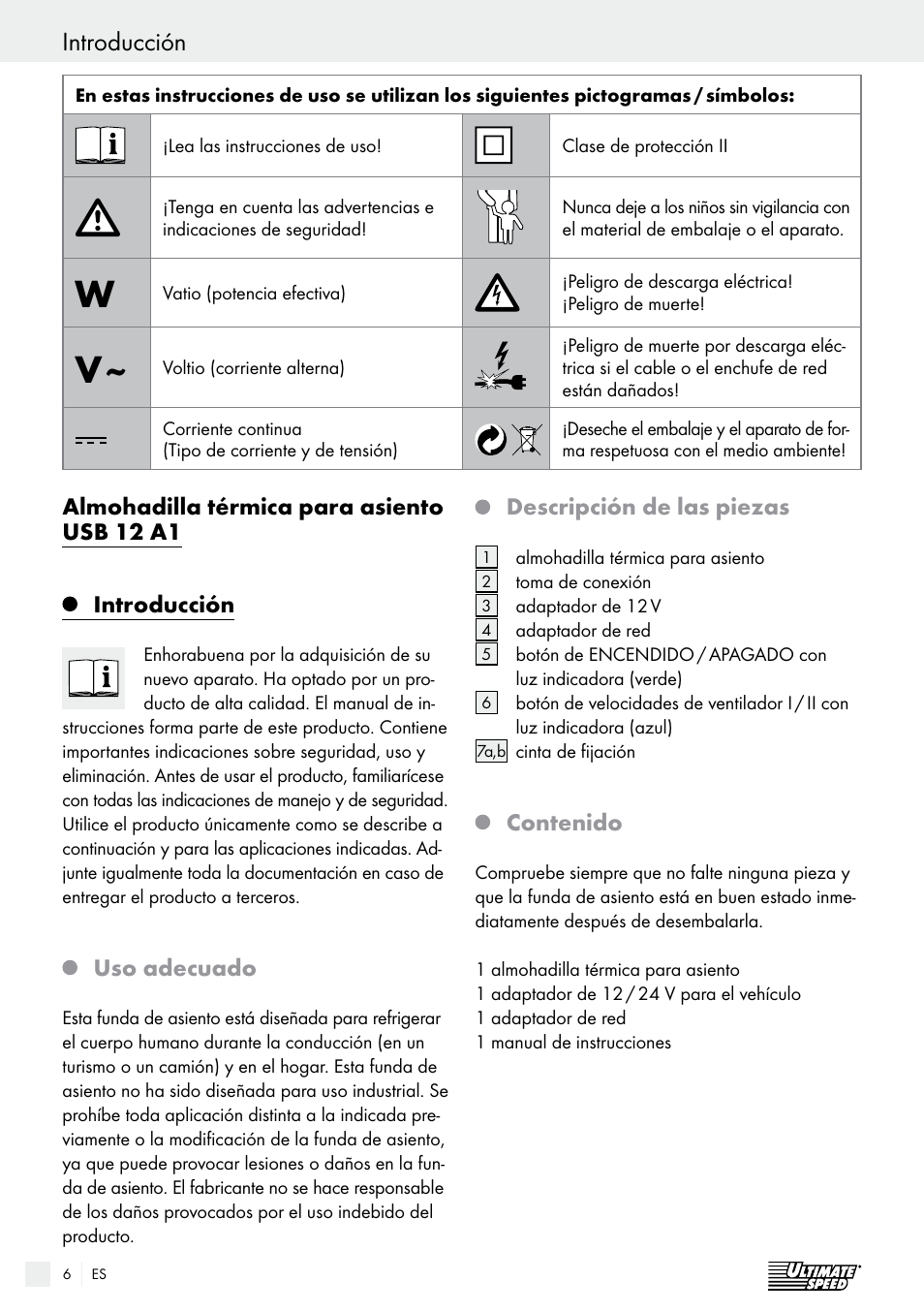 Ultimate Speed USB 12 A1 User Manual | Page 6 / 30