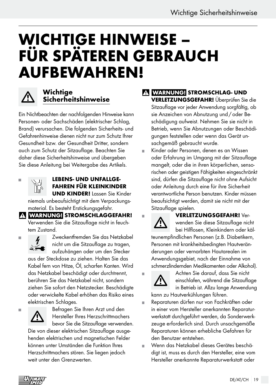 Ultimate Speed USB 12 A1 User Manual | Page 19 / 31